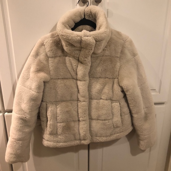 Altar’d State Faux Fur Puffer Jacket - Picture 1 of 3